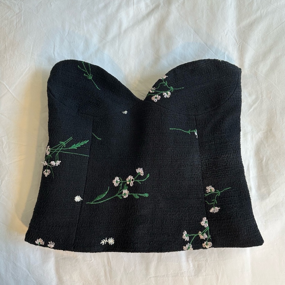 Floral corset top